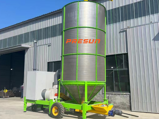 Fully Automatic Wheat Maize Paddy Dryer Machine 10 MT Mobile Dryer Supplier