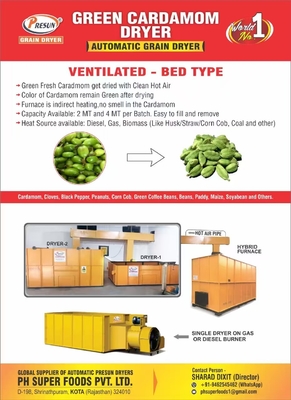 Yellow Chickpeas Pulses Dryer Machine with 8 Tons Capacity