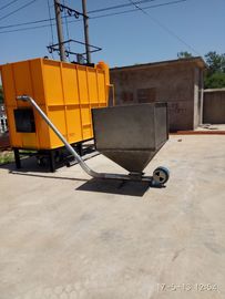 Cyclone Ash Removing Rice Husk Burner , Auto Husk Feeding Rice Hull Stove