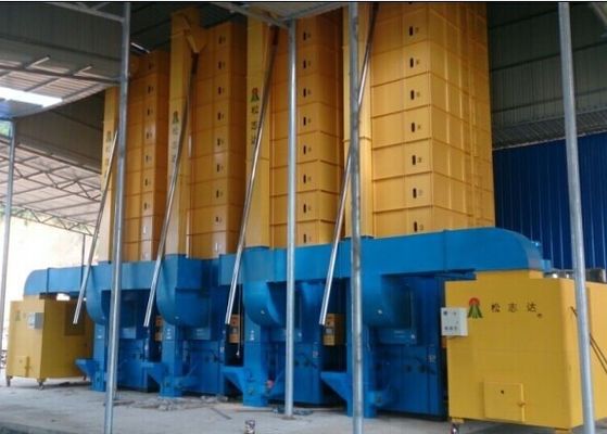 9.95kw 15 Tons Paddy Maize Drying Machine With Spiral Feeder