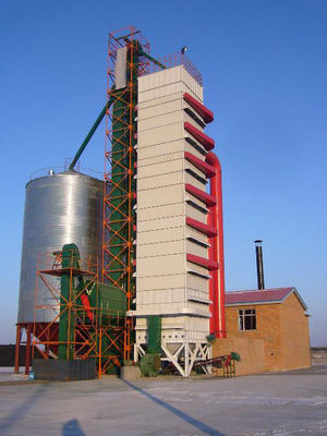 Heat Recycling Mixed Flow 25T/H Maize Drying Machine With Air Foils