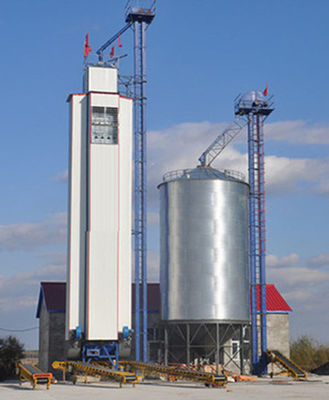 Continous Type 200 Tons Raw Paddy Dryer Tower For Grain Storage