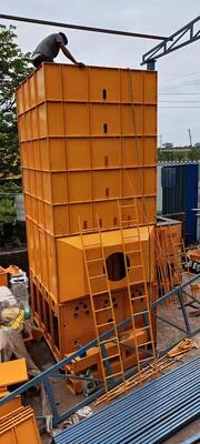 Máy sấy hạt trộn dòng chảy / 35 tấn mỗi mẻ Máy sấy mè